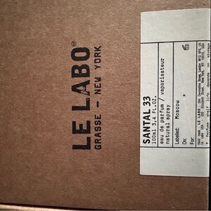 Le Labo Santal 33 Fragrance with Receipt